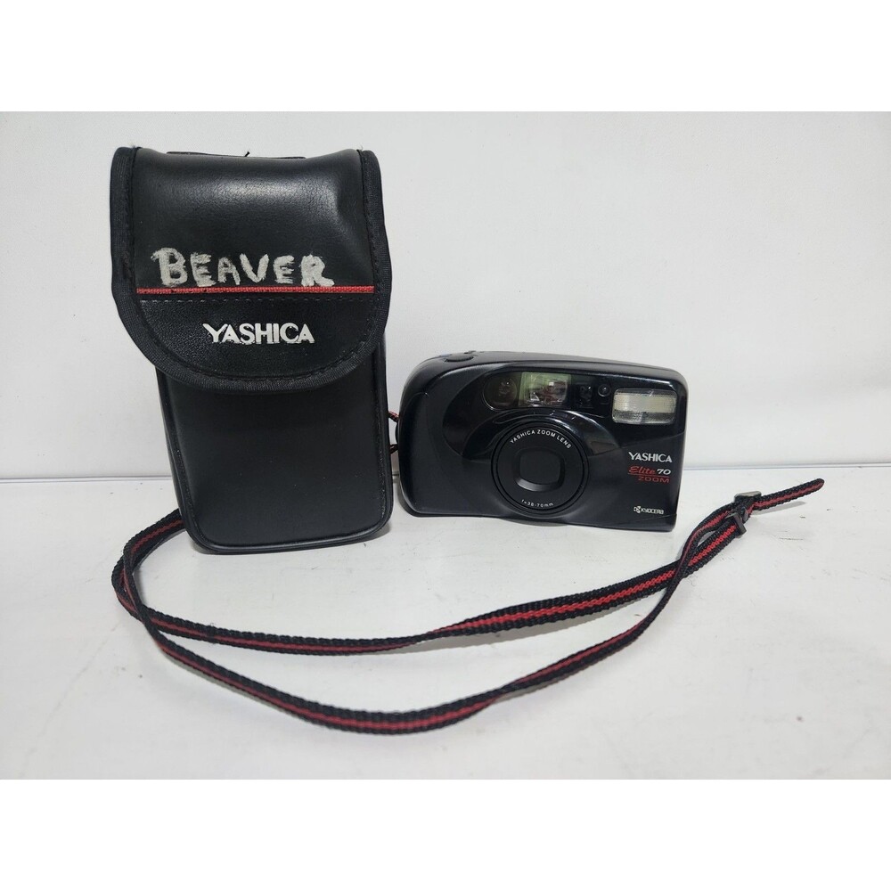 Yashica Elite Zoom 70 35mm Flash Point and Shoot Film Camera with 38-70mm Lens